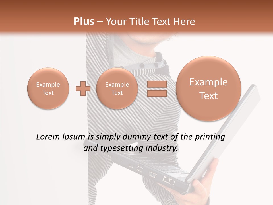 Internet Casual White PowerPoint Template