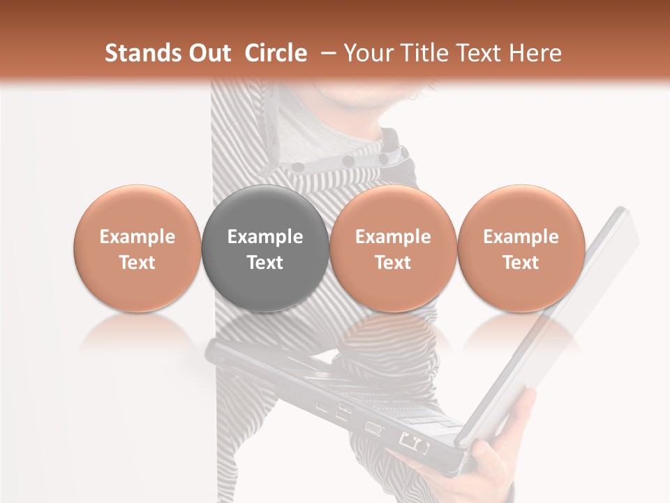 Internet Casual White PowerPoint Template