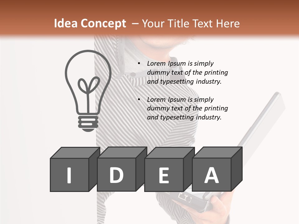 Internet Casual White PowerPoint Template
