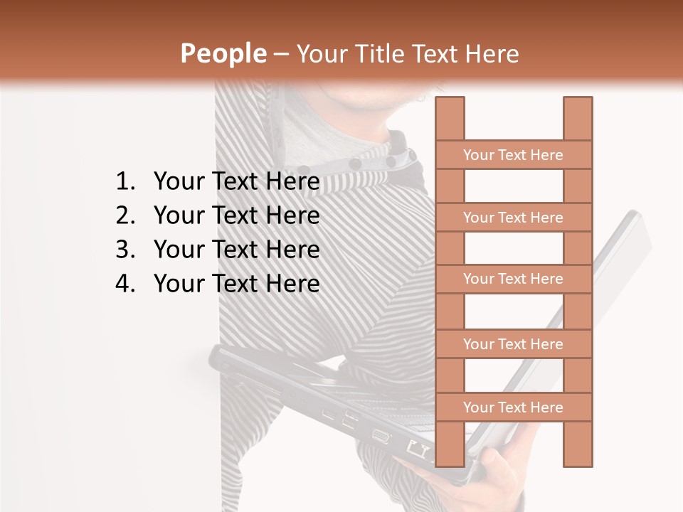 Internet Casual White PowerPoint Template