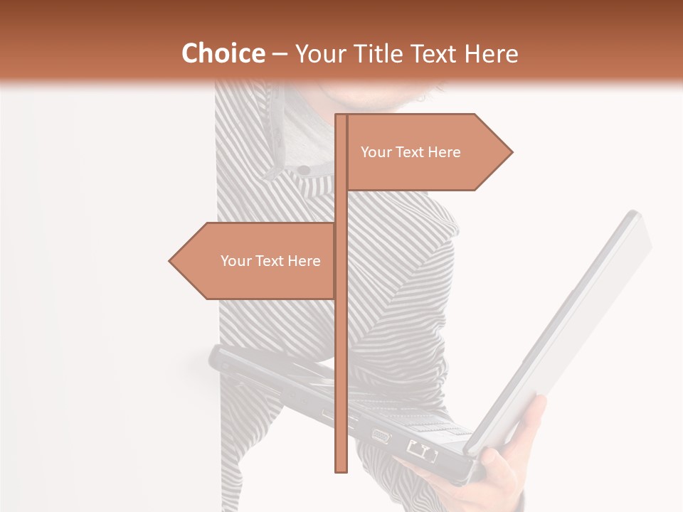 Internet Casual White PowerPoint Template