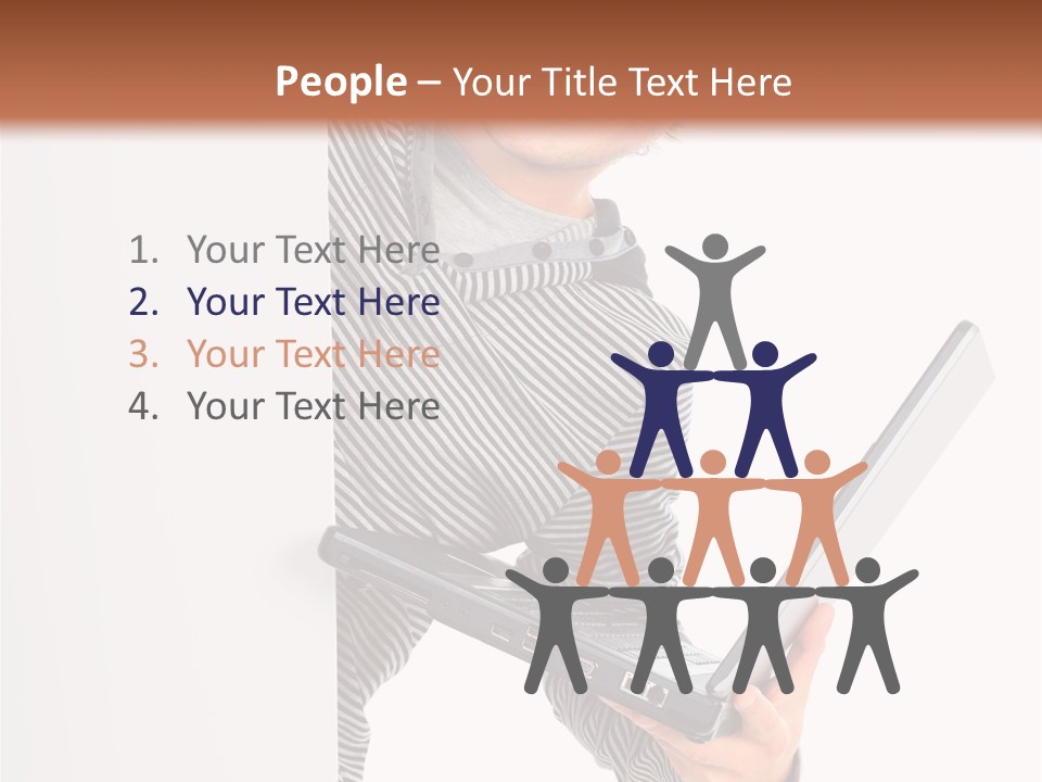 Internet Casual White PowerPoint Template