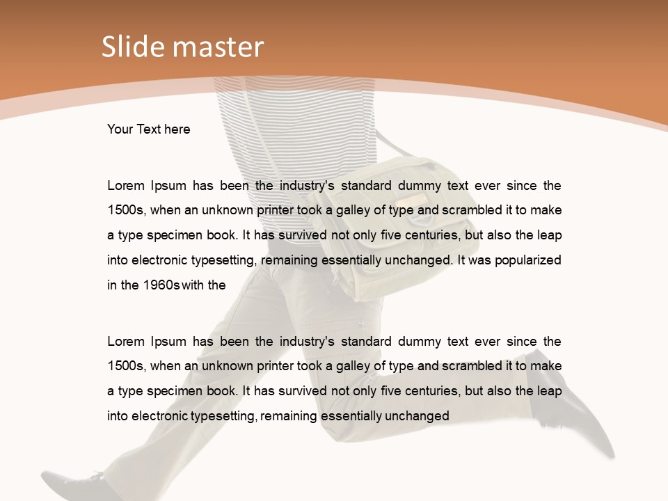 Model Success Cheerful PowerPoint Template
