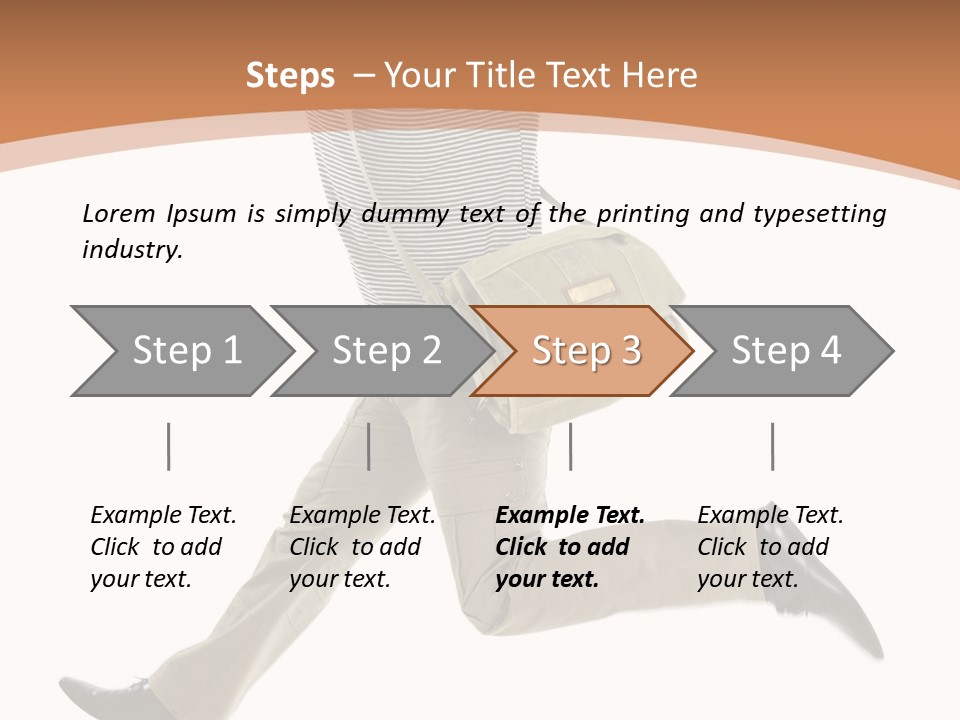 Model Success Cheerful PowerPoint Template