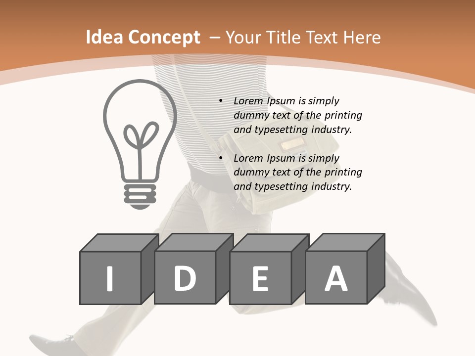 Model Success Cheerful PowerPoint Template