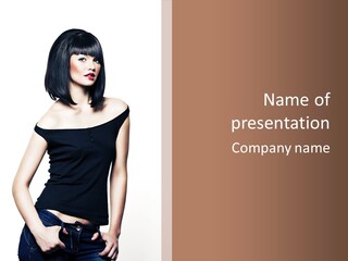 Allure Attractive Makeup PowerPoint Template