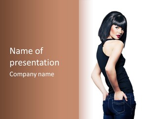 Black Face Makeup PowerPoint Template