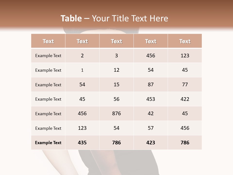 Black Face Makeup PowerPoint Template