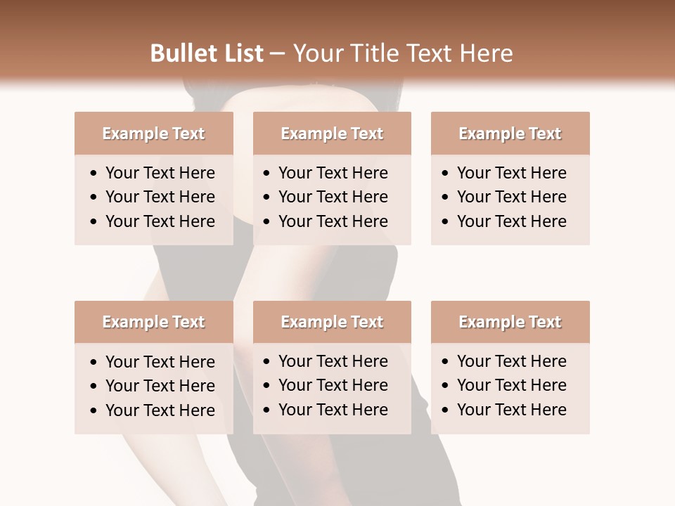 Black Face Makeup PowerPoint Template