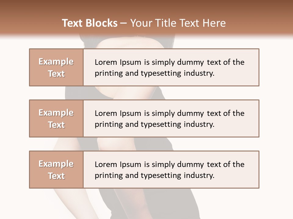 Black Face Makeup PowerPoint Template