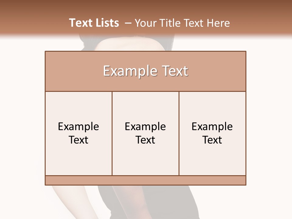 Black Face Makeup PowerPoint Template