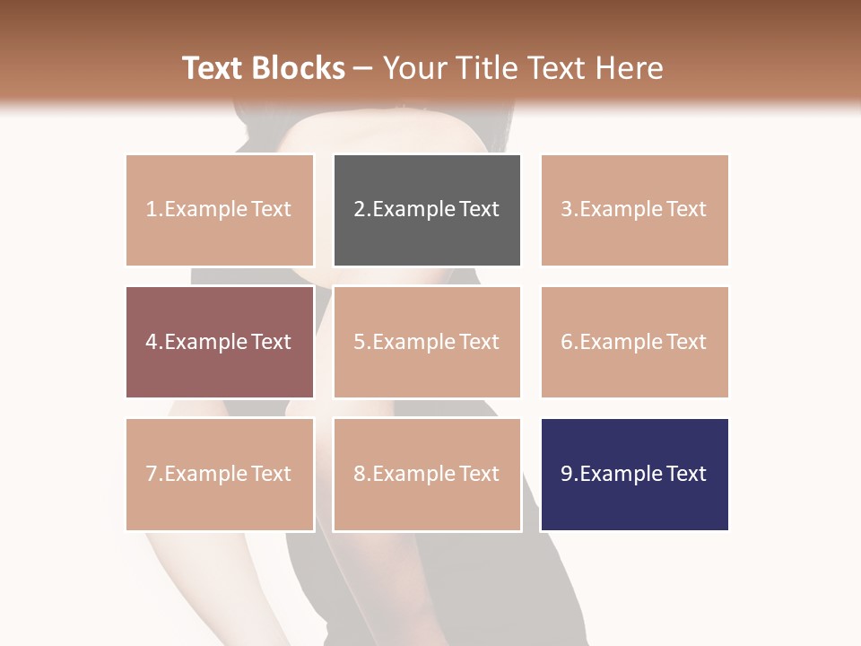 Black Face Makeup PowerPoint Template