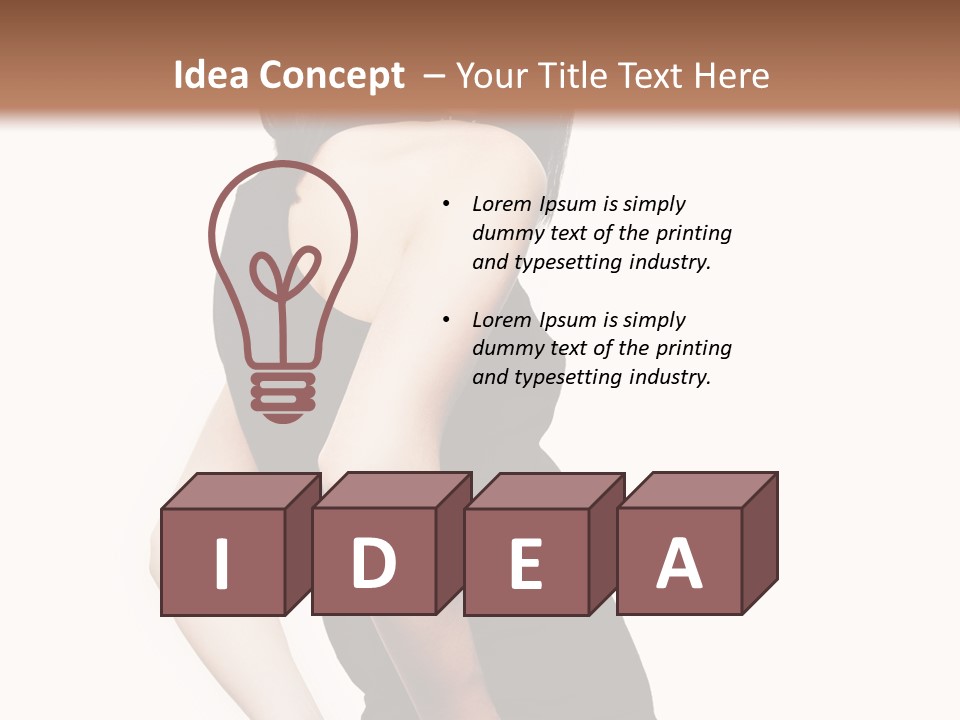 Black Face Makeup PowerPoint Template