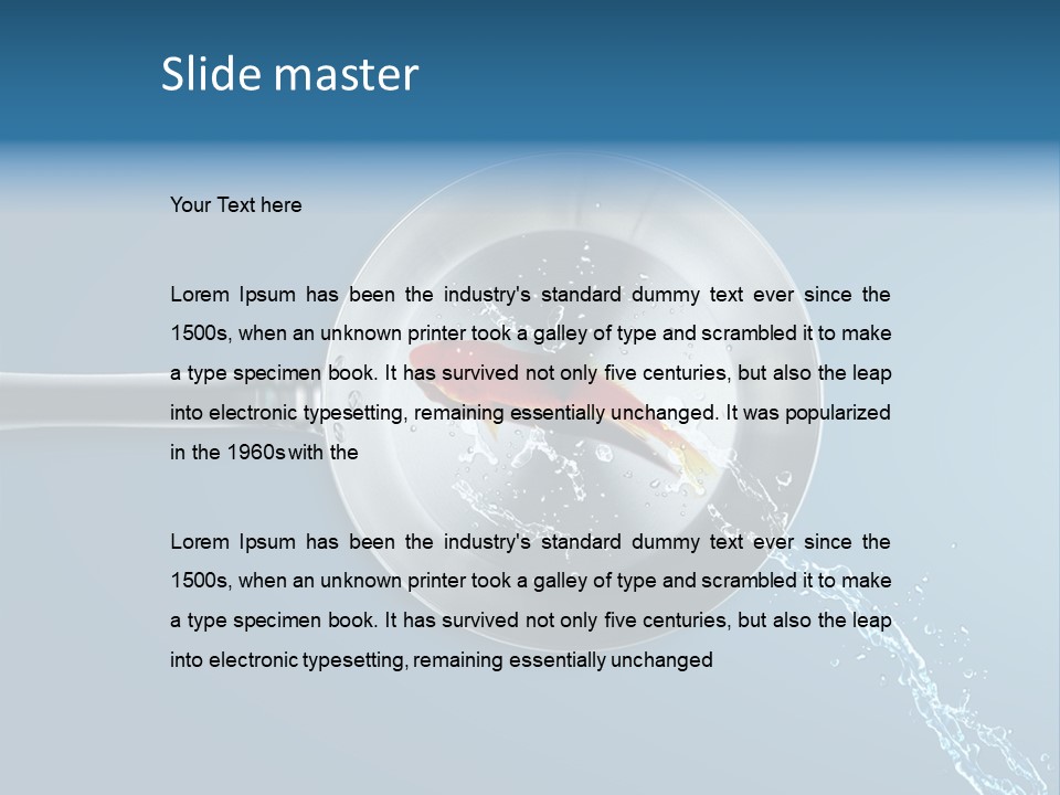 Flying Uncooked Food PowerPoint Template