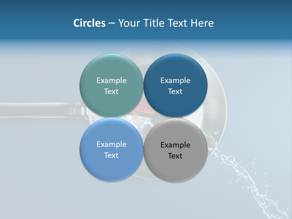Flying Uncooked Food PowerPoint Template