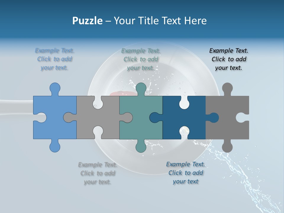 Flying Uncooked Food PowerPoint Template