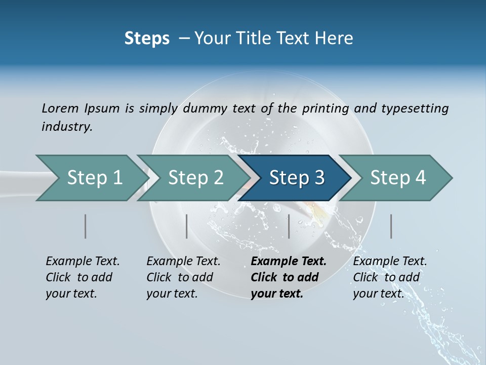 Flying Uncooked Food PowerPoint Template