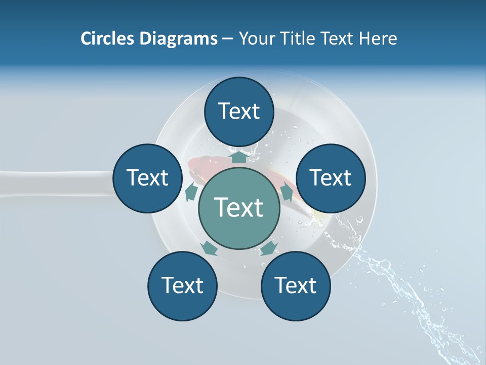 Flying Uncooked Food PowerPoint Template
