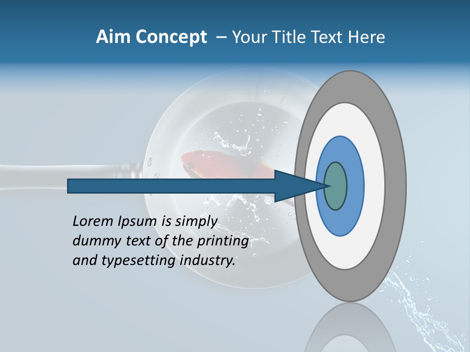 Flying Uncooked Food PowerPoint Template