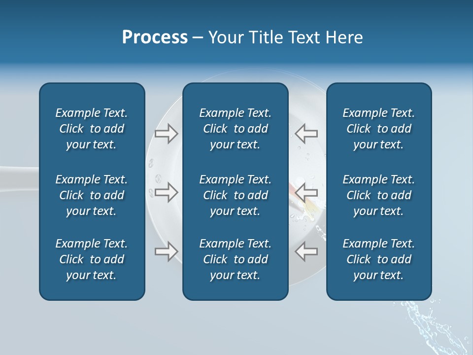 Flying Uncooked Food PowerPoint Template