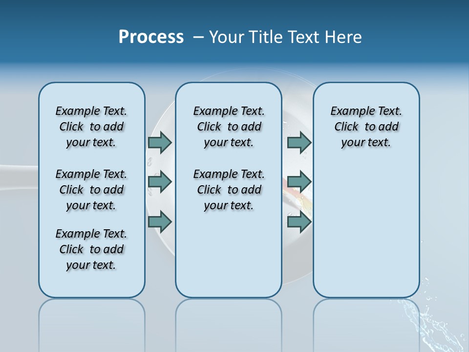 Flying Uncooked Food PowerPoint Template
