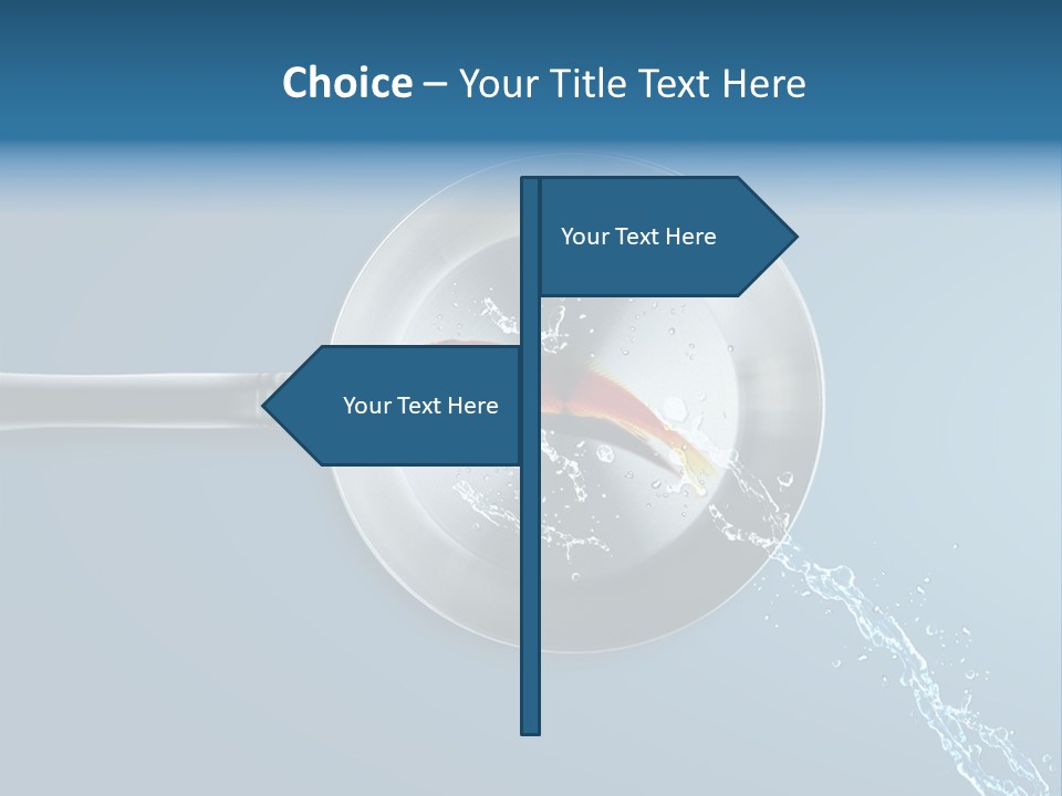 Flying Uncooked Food PowerPoint Template