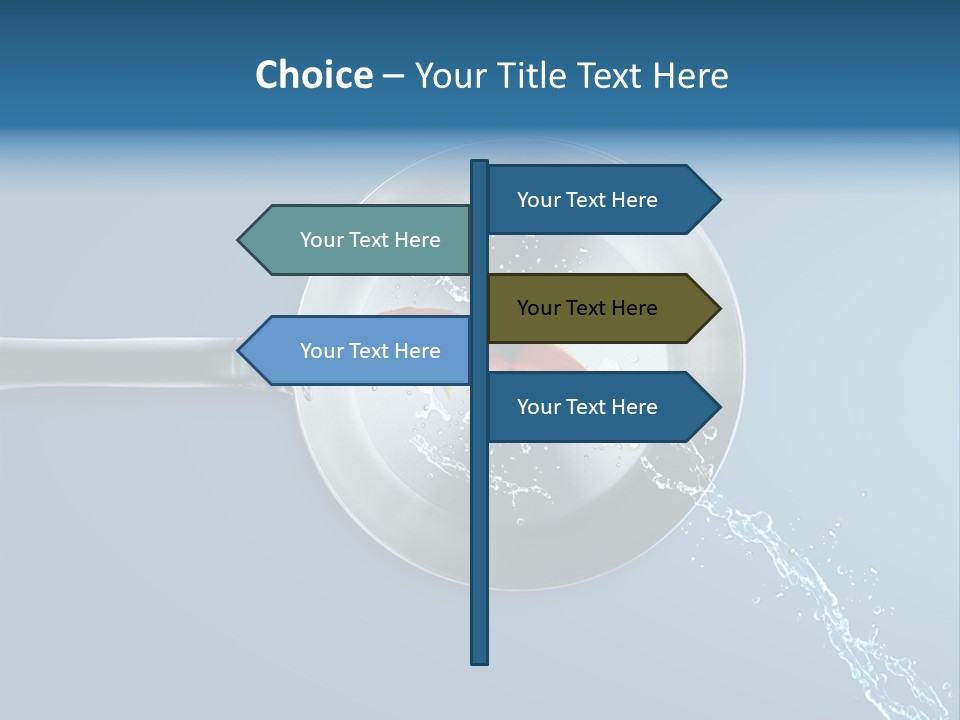 Flying Uncooked Food PowerPoint Template