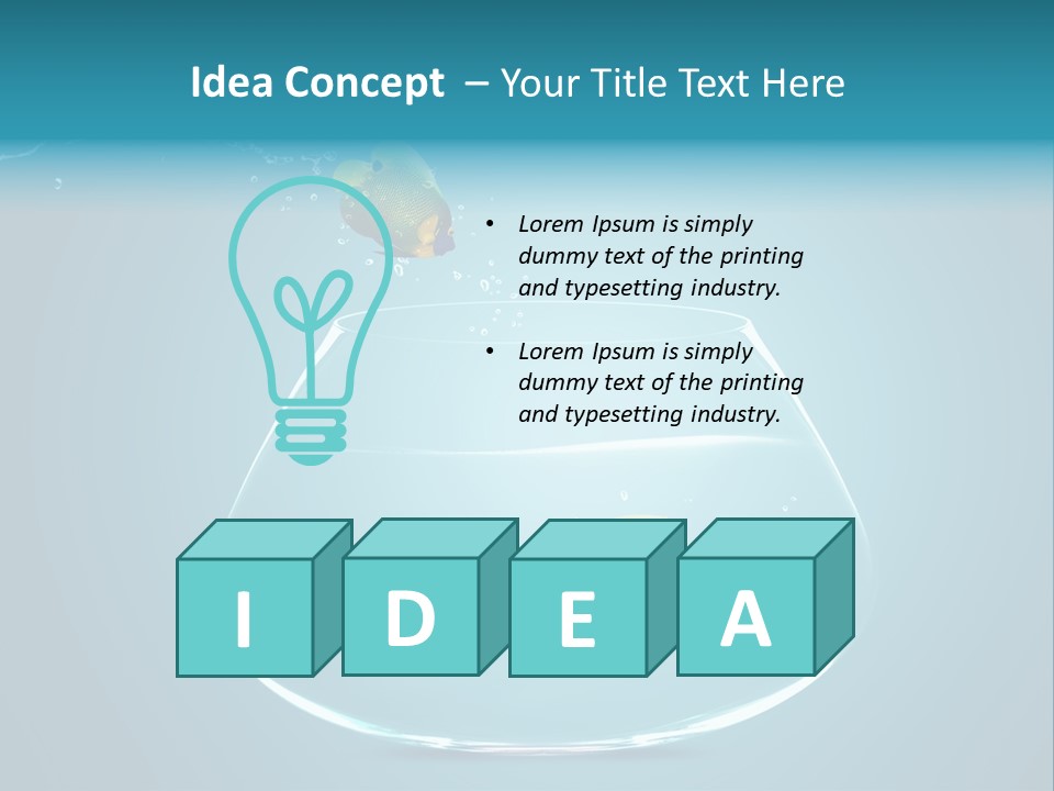 Photo Fishbowl Image PowerPoint Template