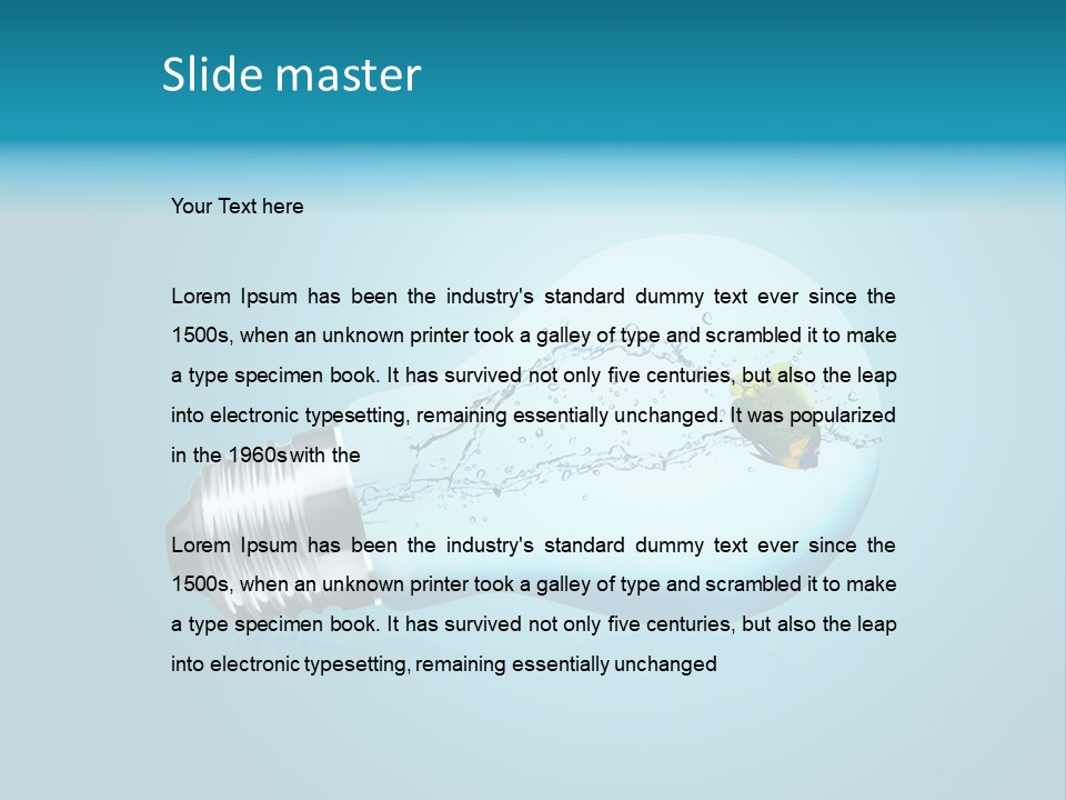 Chance Fish Bulb PowerPoint Template