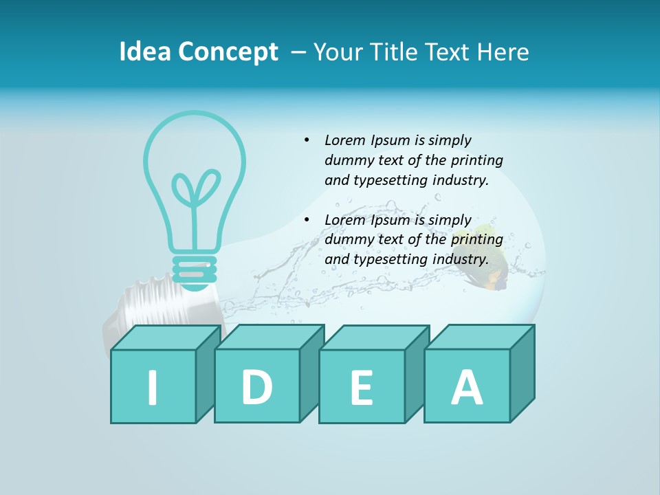 Chance Fish Bulb PowerPoint Template