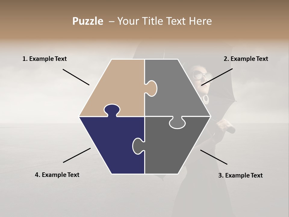 Woman Outdoor Cry PowerPoint Template