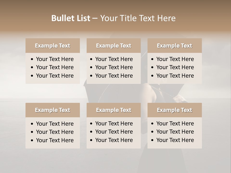 Woman Outdoor Cry PowerPoint Template