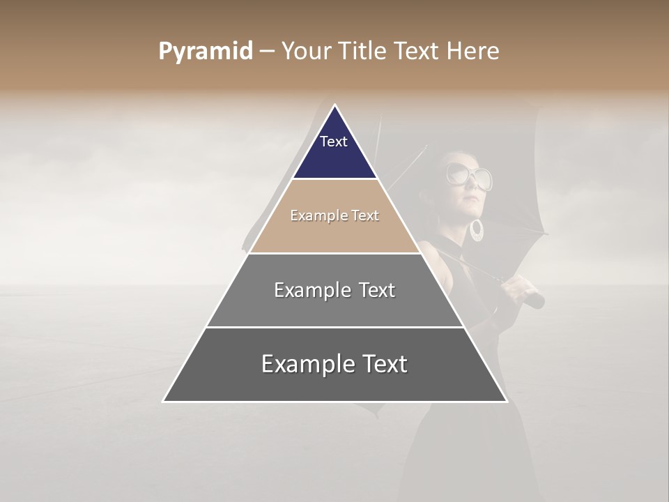 Woman Outdoor Cry PowerPoint Template