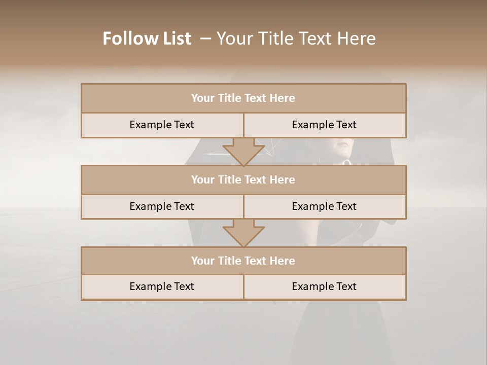 Woman Outdoor Cry PowerPoint Template
