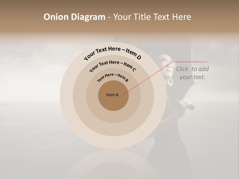 Woman Outdoor Cry PowerPoint Template