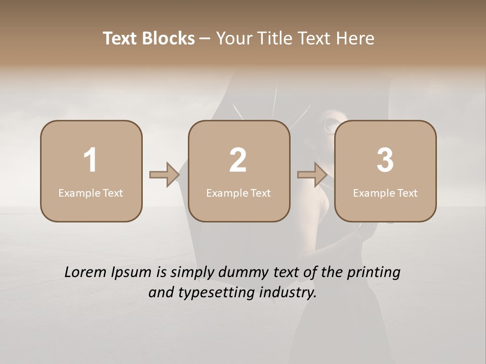 Woman Outdoor Cry PowerPoint Template