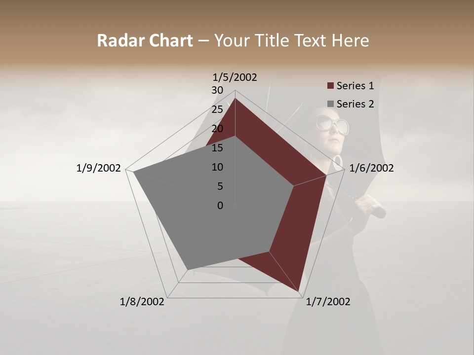 Woman Outdoor Cry PowerPoint Template