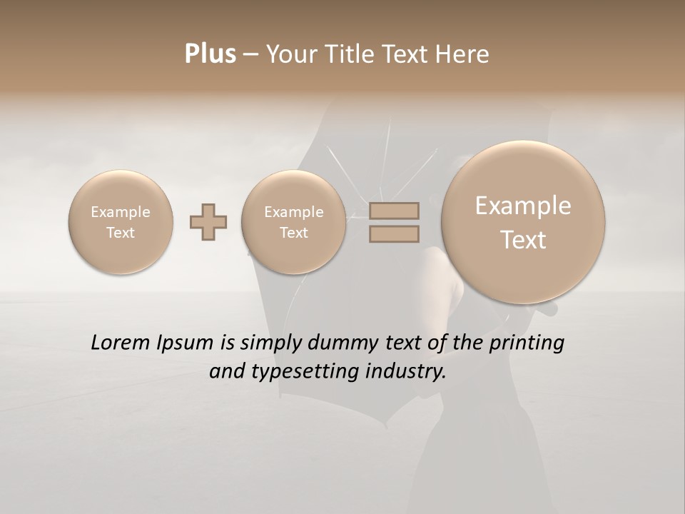 Woman Outdoor Cry PowerPoint Template