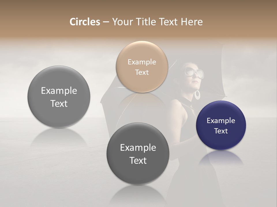 Woman Outdoor Cry PowerPoint Template