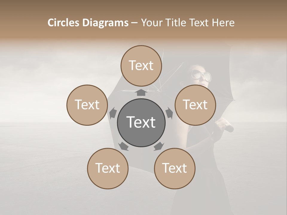 Woman Outdoor Cry PowerPoint Template