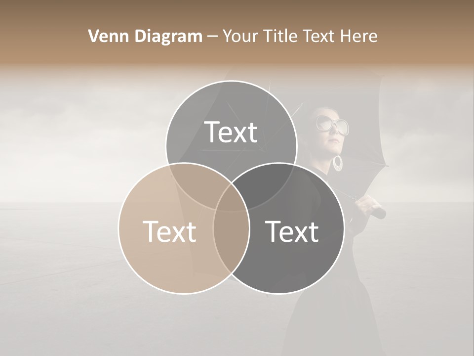 Woman Outdoor Cry PowerPoint Template