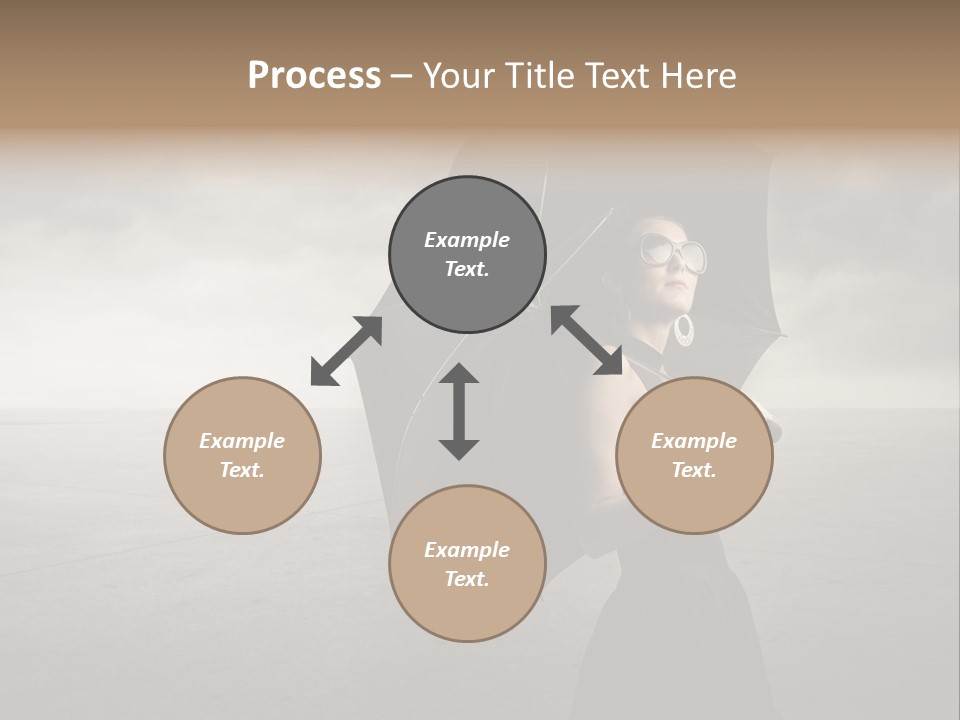 Woman Outdoor Cry PowerPoint Template