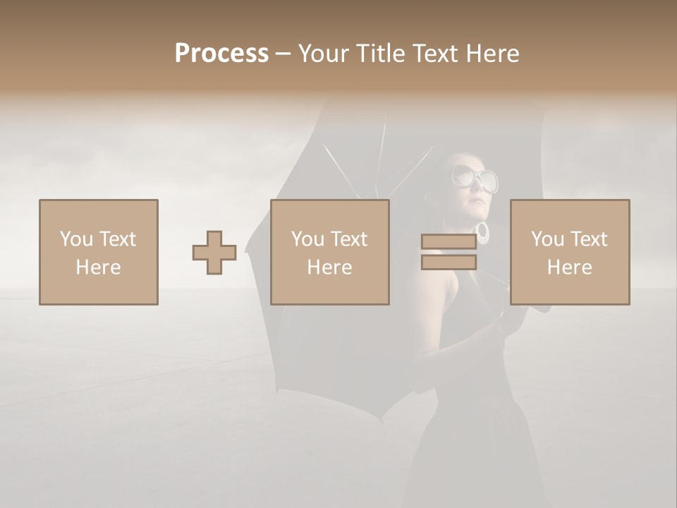 Woman Outdoor Cry PowerPoint Template