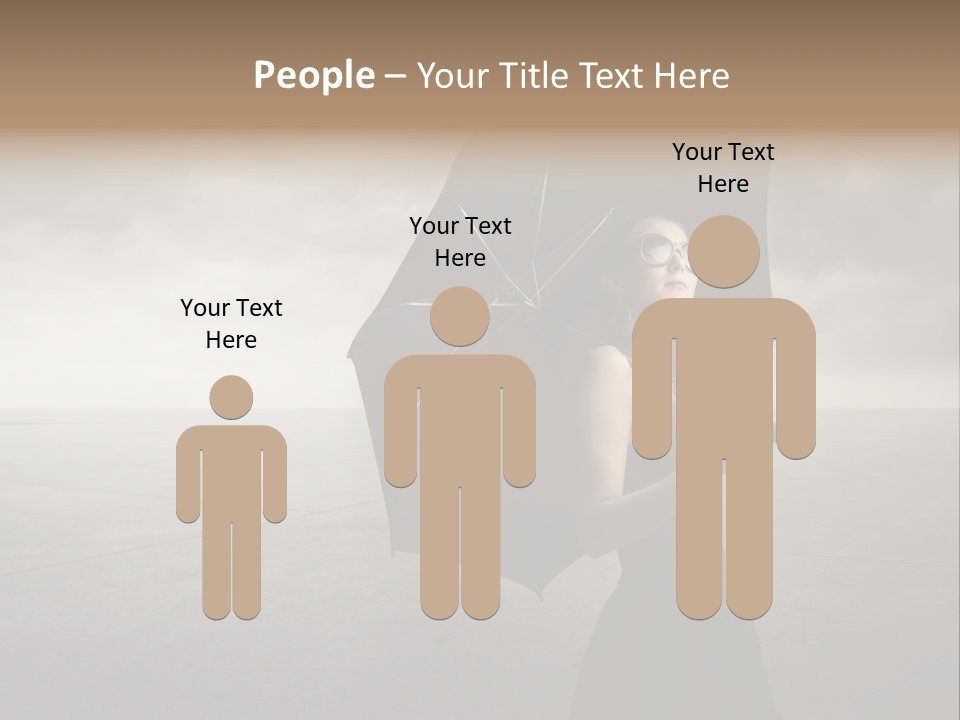 Woman Outdoor Cry PowerPoint Template