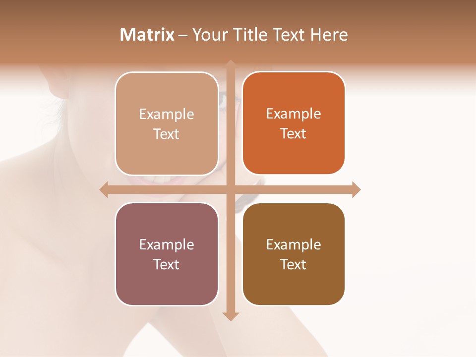 Woman Isolated Cute PowerPoint Template