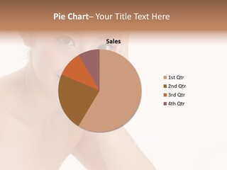 Woman Isolated Cute PowerPoint Template