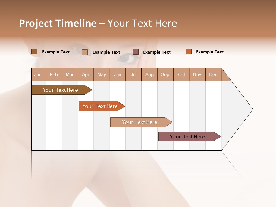 Woman Isolated Cute PowerPoint Template