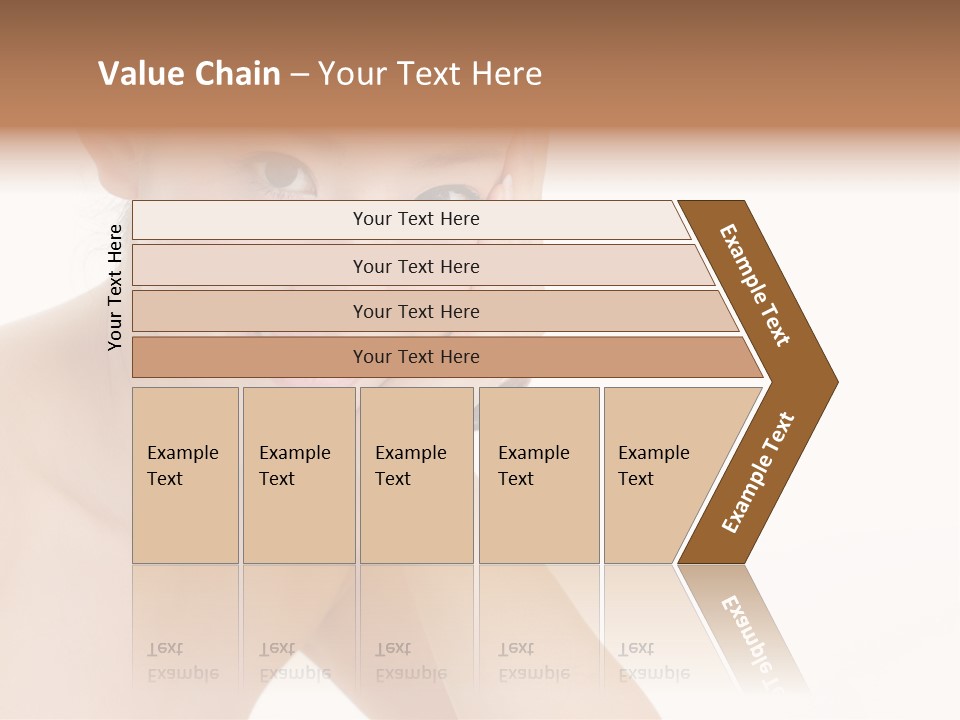 Woman Isolated Cute PowerPoint Template