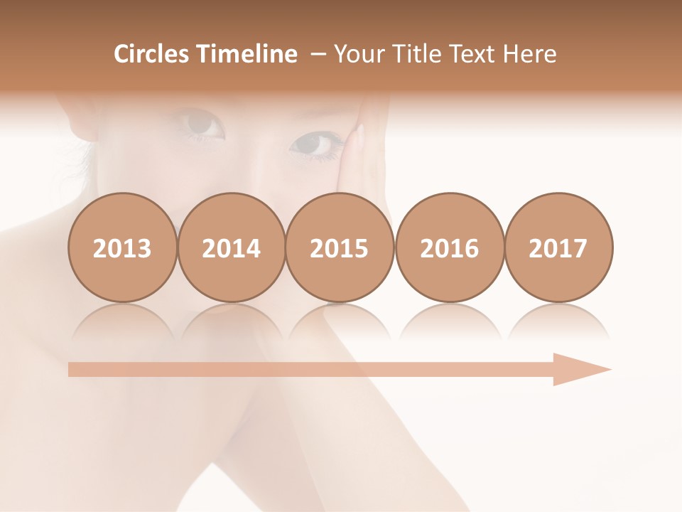 Woman Isolated Cute PowerPoint Template