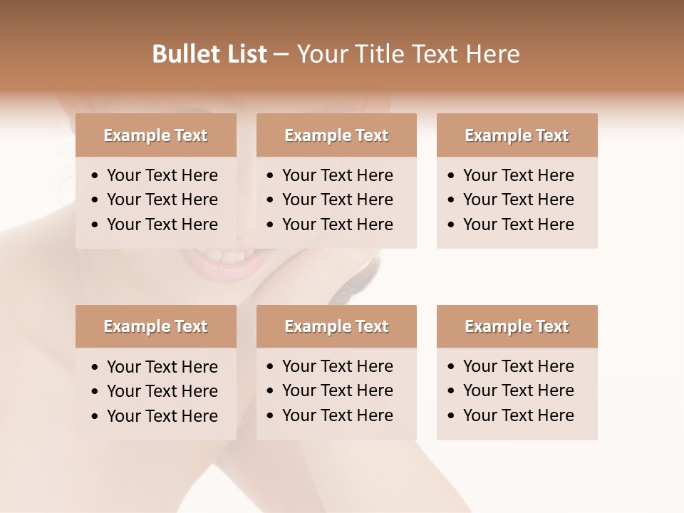 Woman Isolated Cute PowerPoint Template